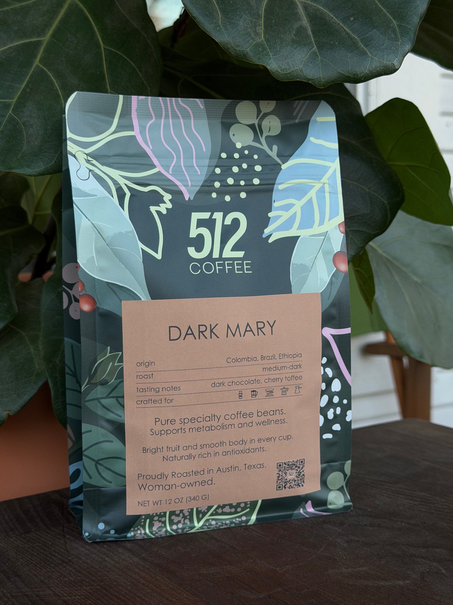 Specialty Whole Bean Medium-Dark Roast Blend – Dark Mary