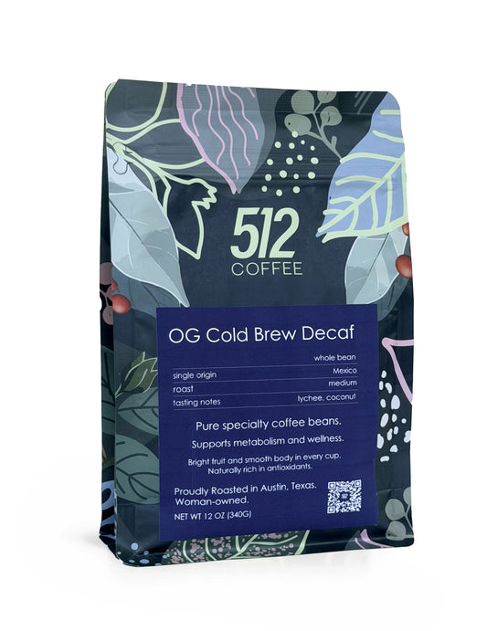 Specialty Premium COLD BREW DECAF, Mexico Whole Bean, Medium Roast